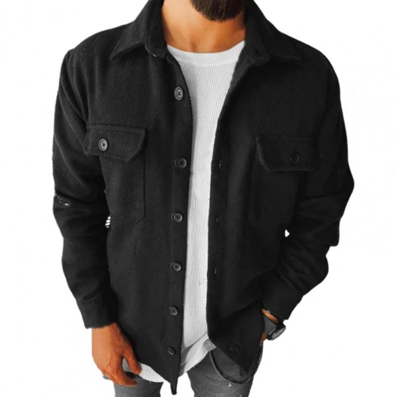 Streetwear Outwear Turn-down Collar Cardigan