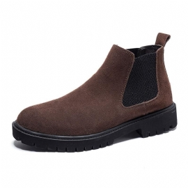 Chelsea Boots Semišové Kůže