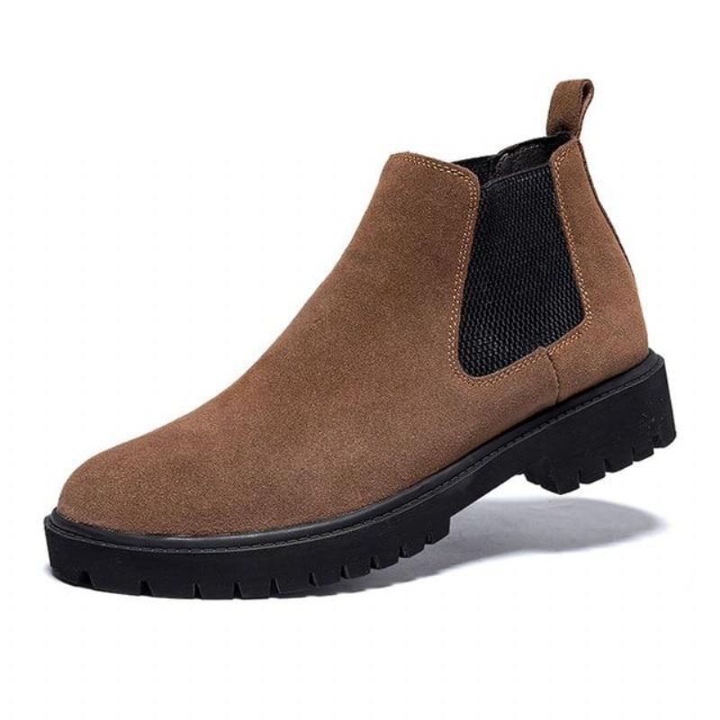 Chelsea Boots Semišové Kůže