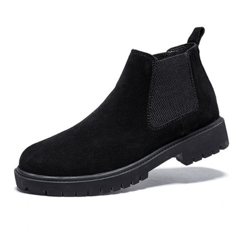 Chelsea Boots Semišové Kůže