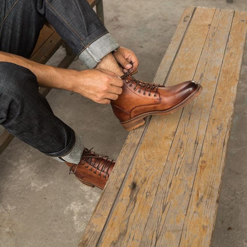 Vintage Chelsea Boots Z Pravé Kůže