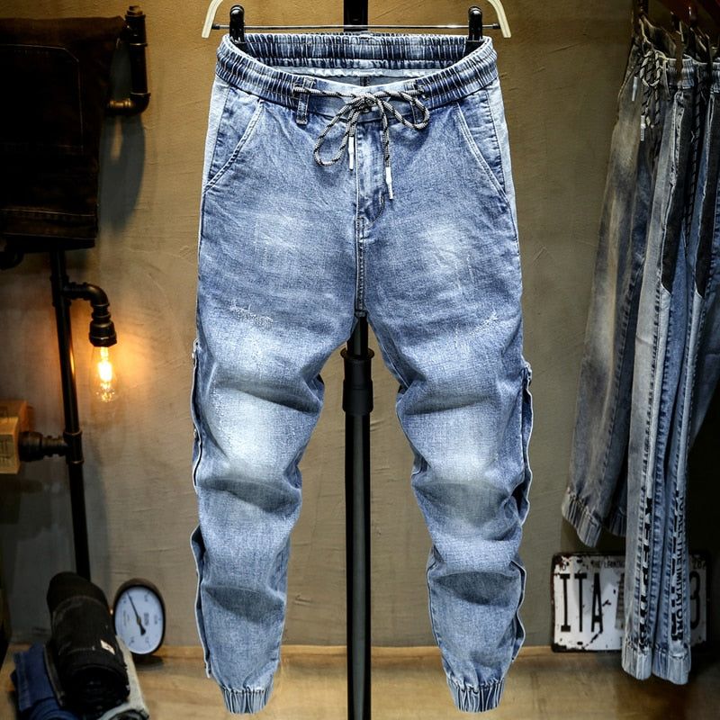 Boční Nýty Stretch Jogger Jeans