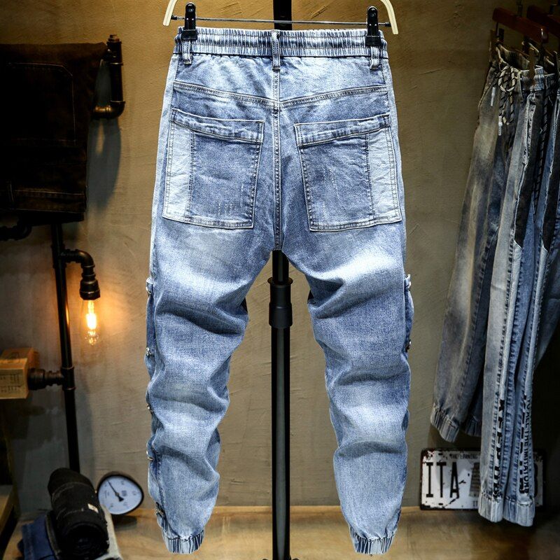 Boční Nýty Stretch Jogger Jeans