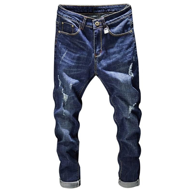 High Street Zničené Rip Jeans