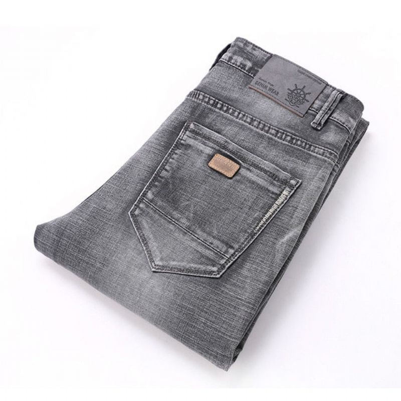 Klasické Retro Nostalgie Straight Denim Jeans