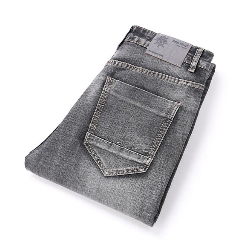 Klasické Retro Nostalgie Straight Denim Jeans