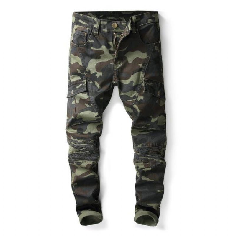 Neformální Džíny Camo Multi-pocket