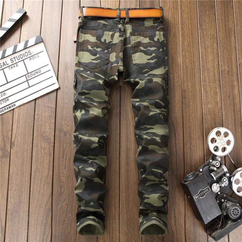 Neformální Džíny Camo Multi-pocket