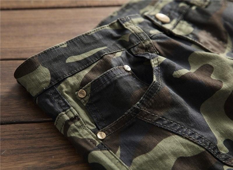 Neformální Džíny Camo Multi-pocket