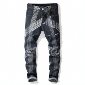 Slim Fit Holes Beggar Jeans Joggers