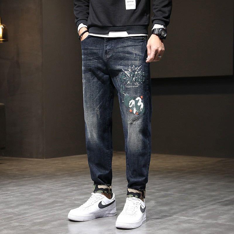 Streetwear Stretch Baggy Denim Jeans