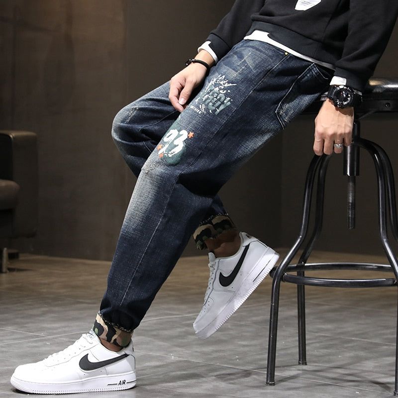 Streetwear Stretch Baggy Denim Jeans