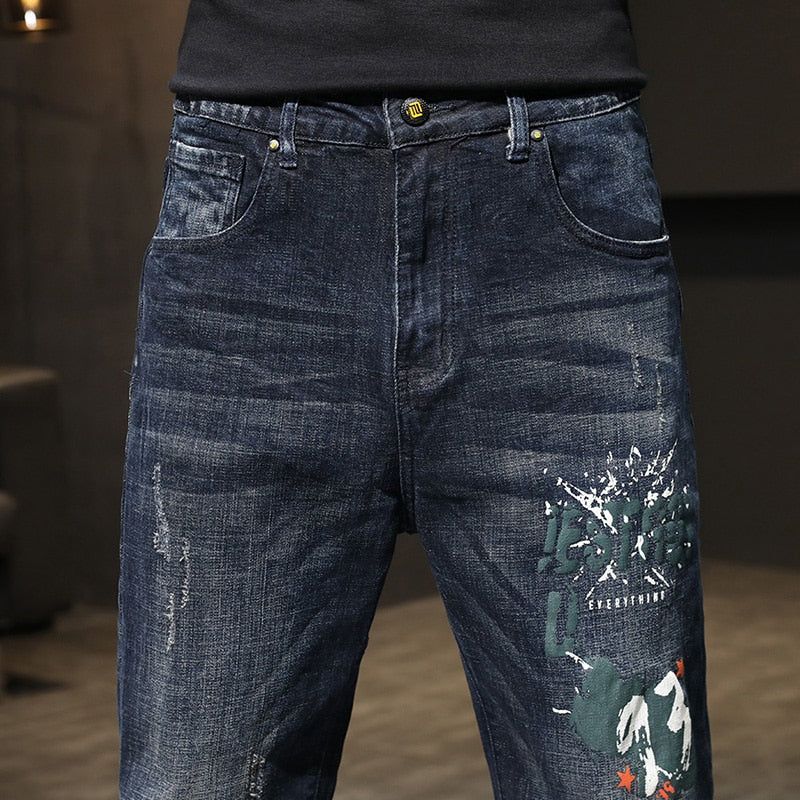 Streetwear Stretch Baggy Denim Jeans