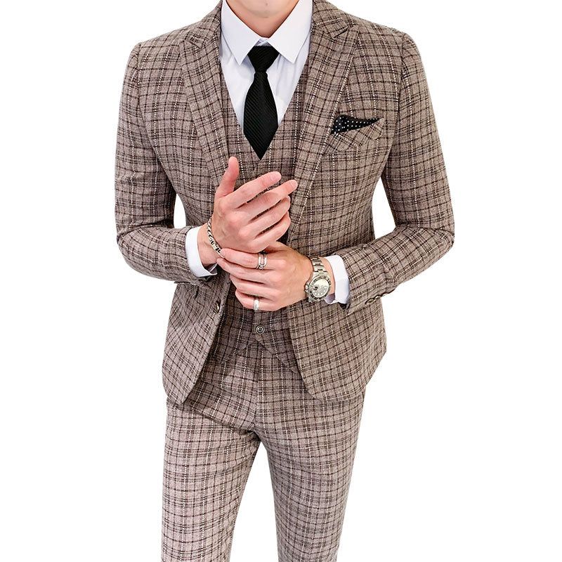 Britský Styl Business Three Piece Set Suit