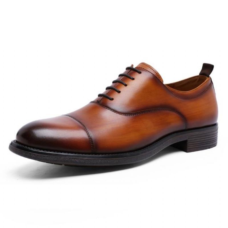 Gentleman Retro Lakovaná Kůže Oxford