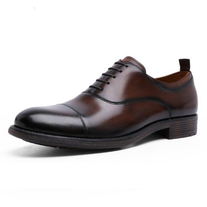 Gentleman Retro Lakovaná Kůže Oxford