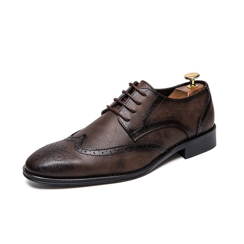 Pánské Retro Brogue Business Oxford Boty