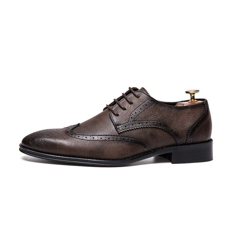 Pánské Retro Brogue Business Oxford Boty