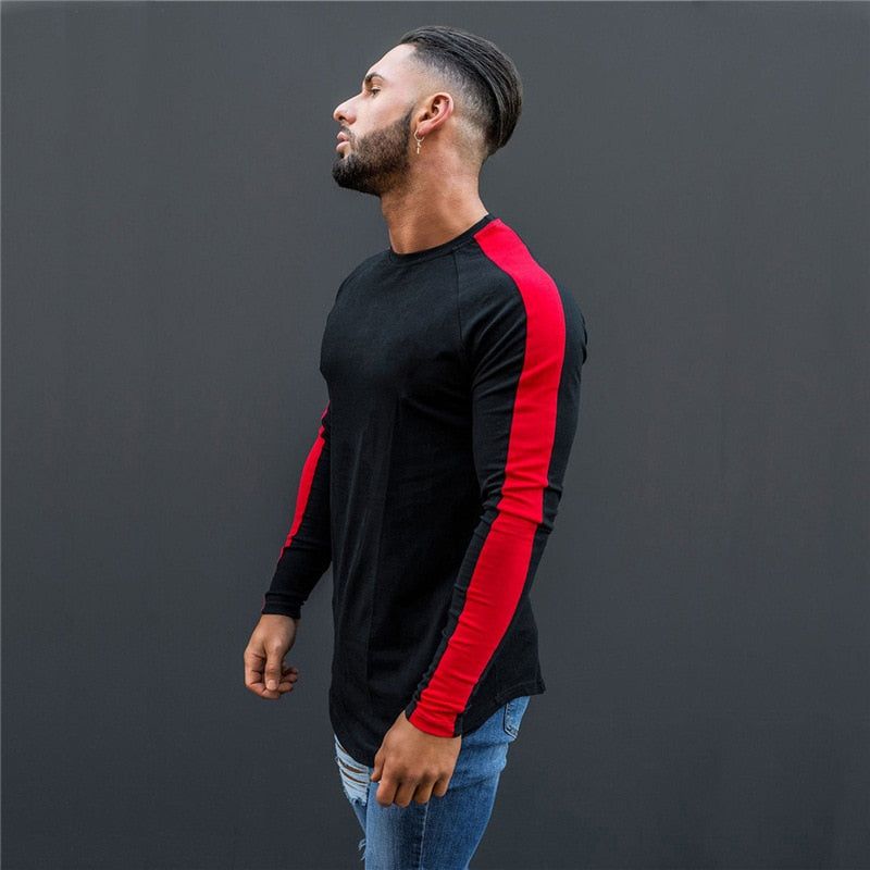 Tričko Side Stripe Muscle Hem