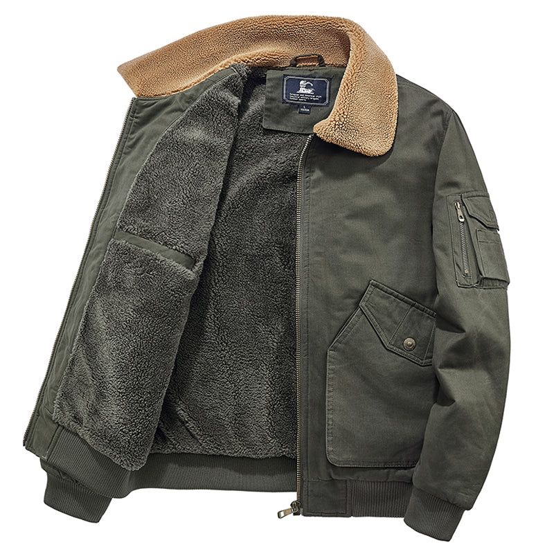 Teplá Bavlněná Bunda American Windbreaker Bomber Jacket