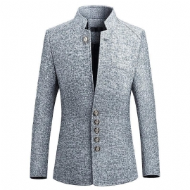 Anglický Styl Business Stand Collar Blazer