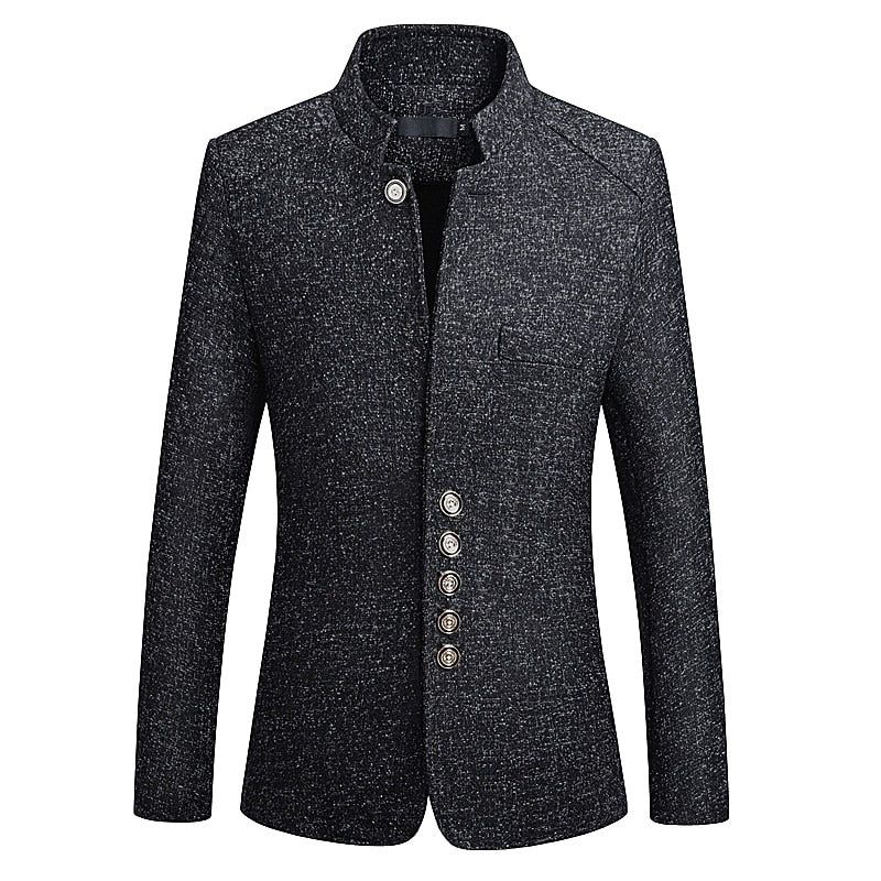 Anglický Styl Business Stand Collar Blazer