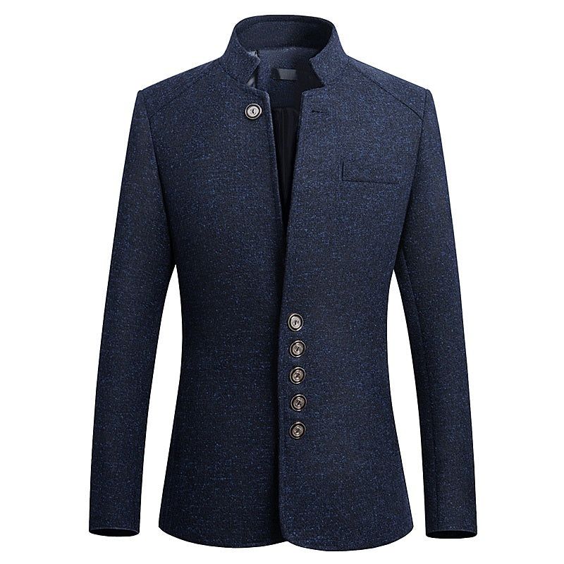 Anglický Styl Business Stand Collar Blazer