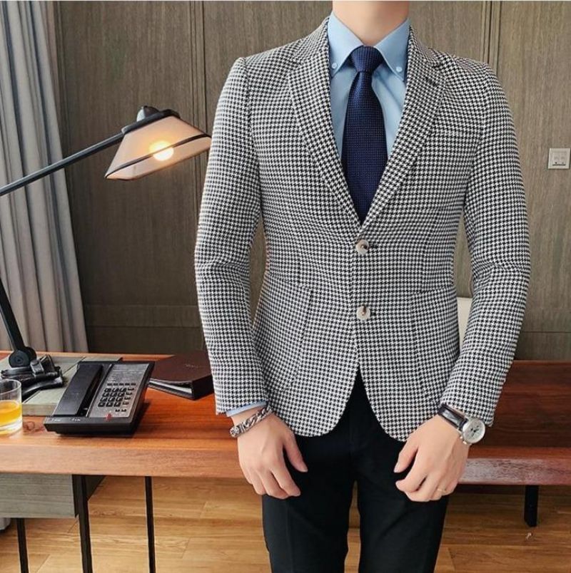 Obchodní Retro Swallow Gird Blazer