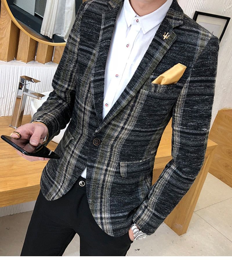 Tlačítko Designer Blazer Tweed