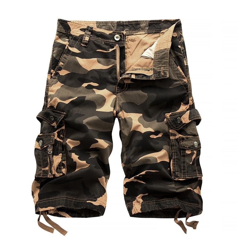 Camo Cargo Šortky