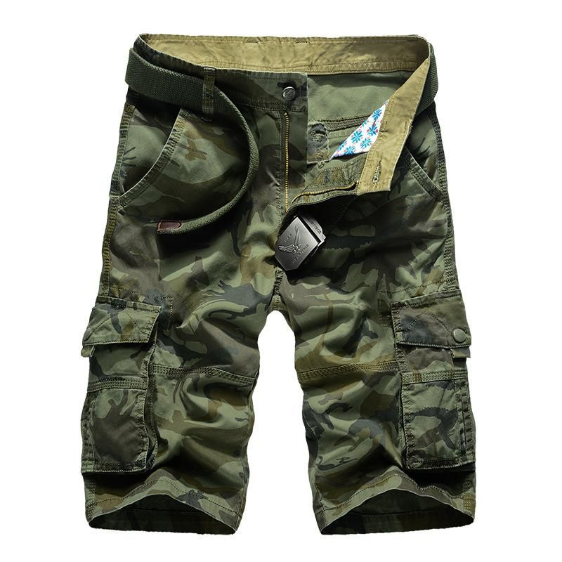 Camo Cargo Šortky