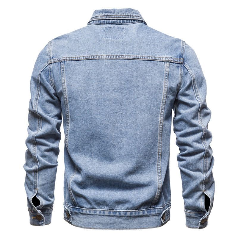 Džínová Klopa Single Breasted Jeans Jacket