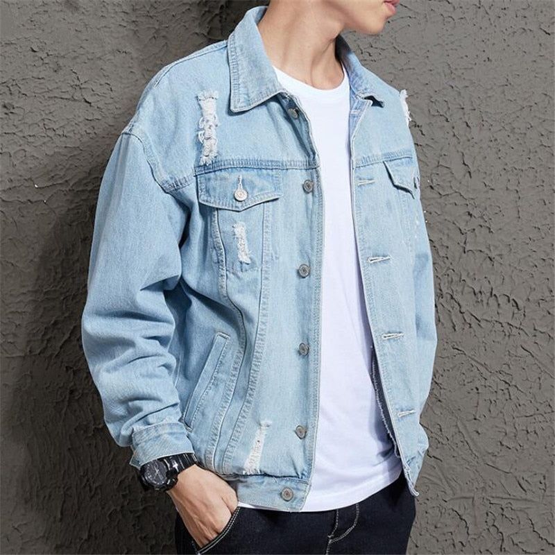 Jean Jacket Spring Hole