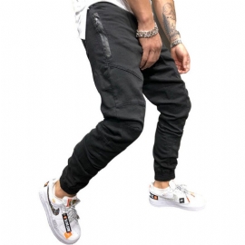 High Street Splicing Multi Pocket Joggers