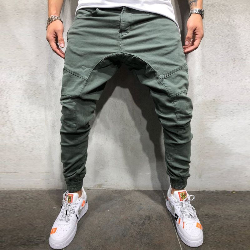 High Street Splicing Multi Pocket Joggers