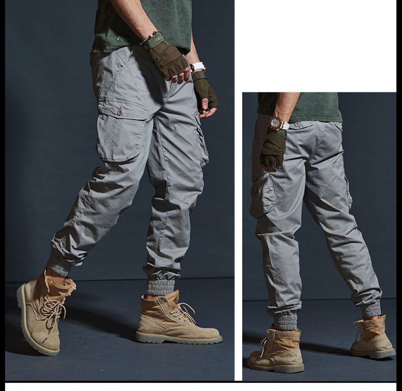 Kalhoty Cargo Military Styl Elasticity