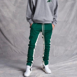 Pruhované Track Long Skinny Joggers