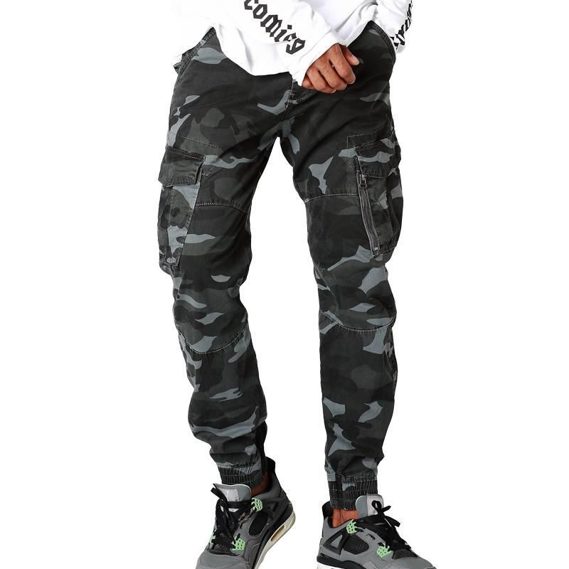 Streetwear Maskáčové Kalhoty Jogger