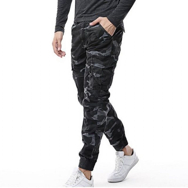 Streetwear Maskáčové Kalhoty Jogger