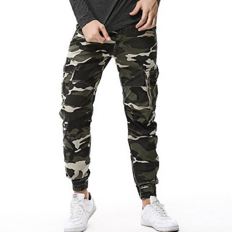 Streetwear Maskáčové Kalhoty Jogger