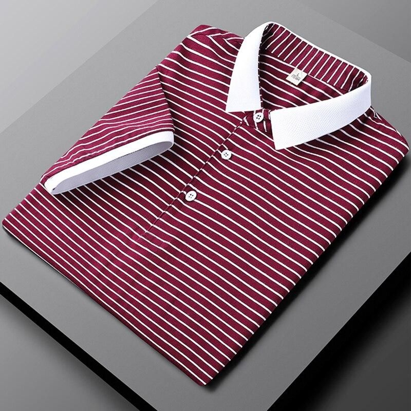 Pruhované Letní Slim Fit Polo